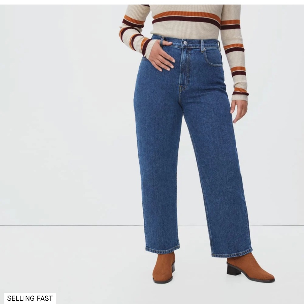 Everlane Dark Blue “The Way High” Denim Jeans - Picture 11 of 12